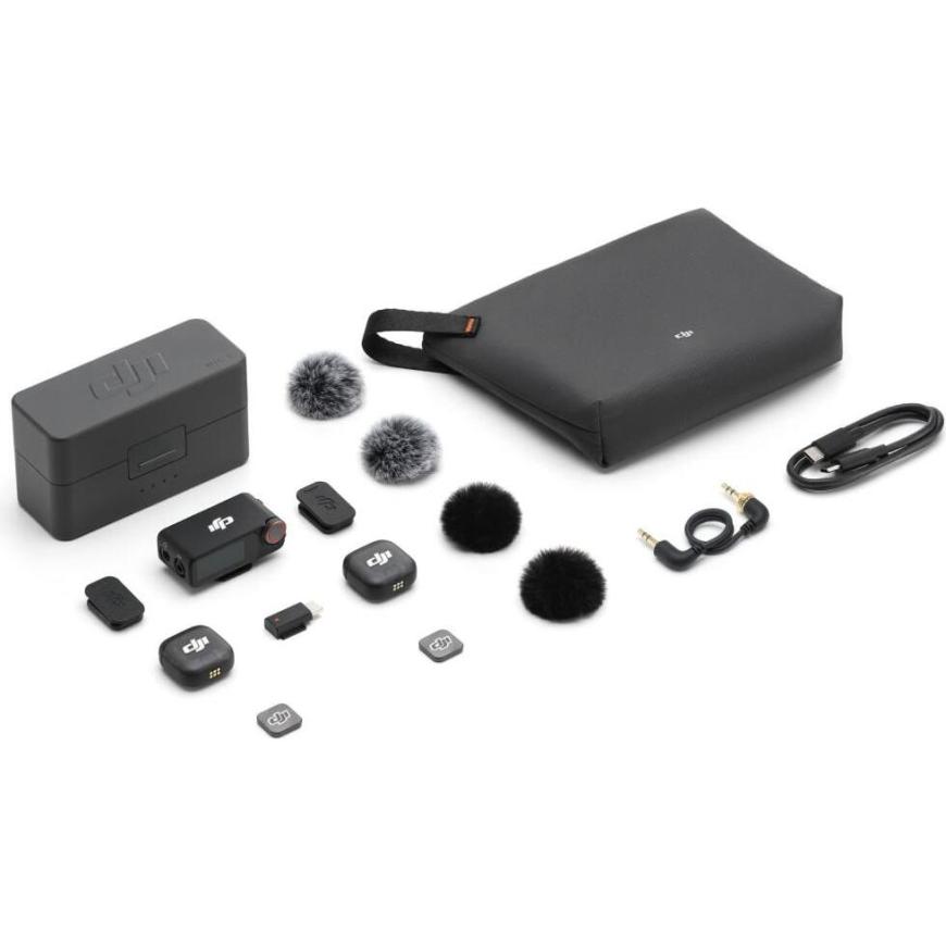 Комплект беспроводных микрофонов DJI MIC 3 (2TX + 1RX +Зарядный футляр)
