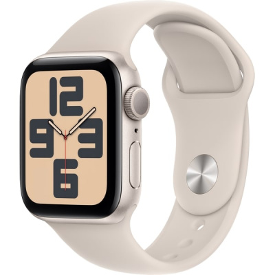Apple Watch SE 2024 GPS 44mm Starlight  Aluminium, Sport Band, Starlight