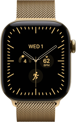 Apple Watch Series 12 (46 mm) - Titanium "Radiant Gold" + Milanese Loop "Radiant Gold"