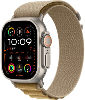 Watch Ultra 2 49mm (2024) Natural TI Tan Alpine Loop