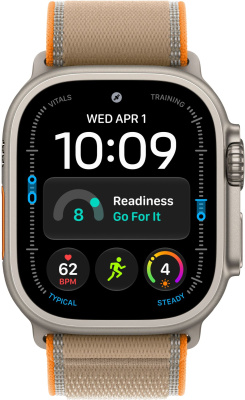 Apple Watch Ultra 4 (49 mm) - Titanium "Natural" + Trail Loop "Sand"