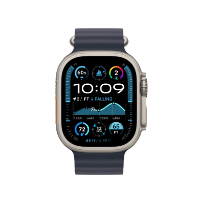 Watch Ultra 2 49mm (2024) Natural TI Navy Ocean Band
