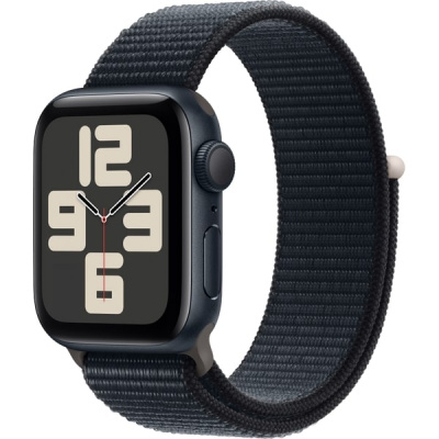 Apple Watch SE 2024 GPS 44mm Midnight Aluminium Sport Loop, Ink