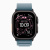 Apple Watch Ultra 3 49mm Black Titanium Case, Alpine Loop (Light Blue)