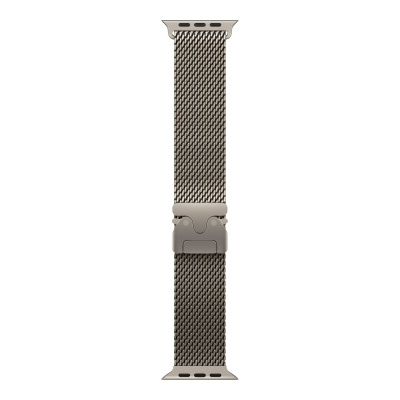Apple Watch Ultra 4 (49 mm) - Titanium "Natural" + Titanium Milanese Loop "Natural"