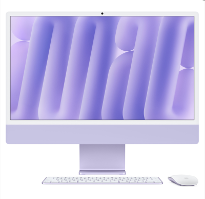 Apple iMac 24" Retina 4,5K 2024 (Apple M4, 10-Core CPU, 10-Core GPU), 16/512GB, Purple