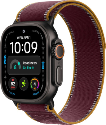 Apple Watch Ultra 4 (49 mm) - Titanium "Black" + Trail Loop "Burgundy"